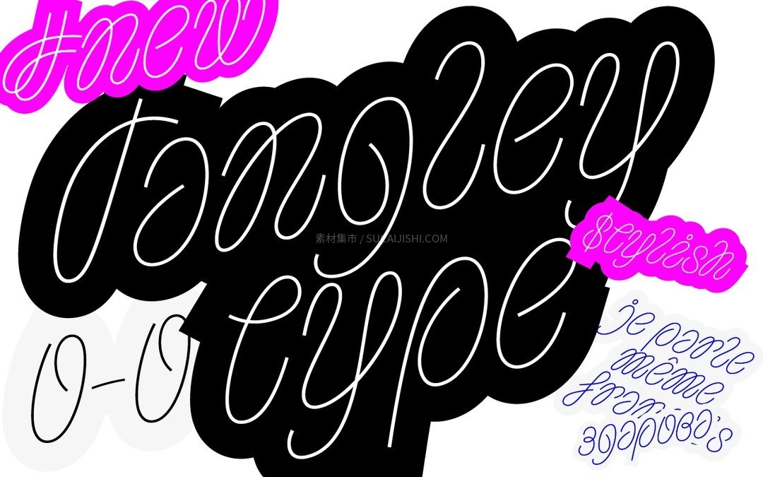 Tangley 艺术展示西文字体
